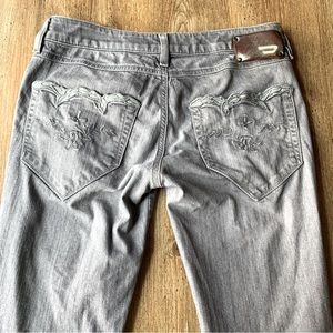 Vintage Y2K Diesel Low Rise Jeans 30 Grey